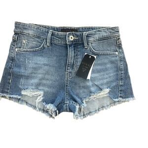 Guess Women Cutoff Shorts Size 28 High Rise Distressed Rugged Frayed New Country